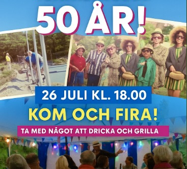 Tennisfest 50 år Knärum Tennis - Plats tennisbanan Knäbäckshusen Österlen  Tid:  26 Juli kl 18.00  Att ta med: Mat och dryck samt ett glatt humör